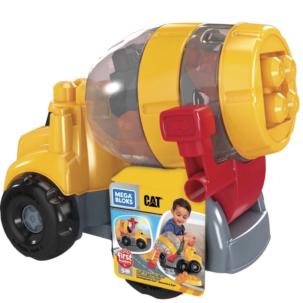 🌹🌹MEGA BLOKS Cement Mixer Truck (9 Pieces)